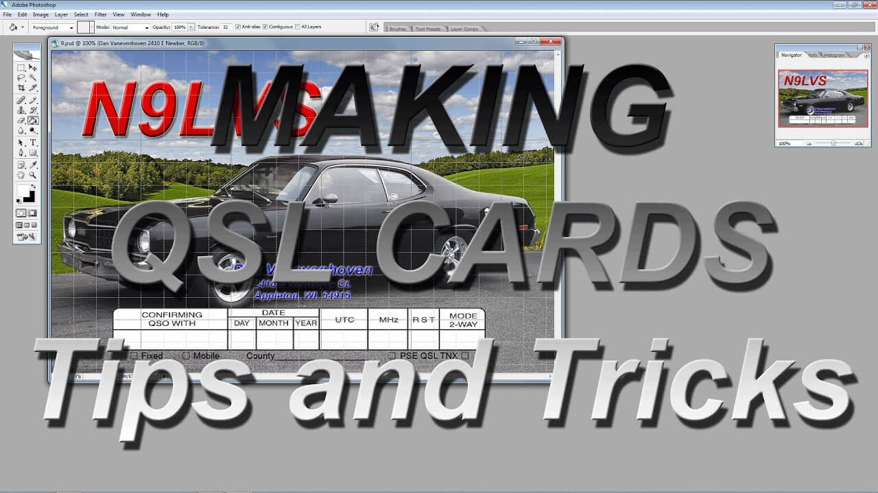 Making Qsl Cards Tips And Tricks With Qsl Card Template
