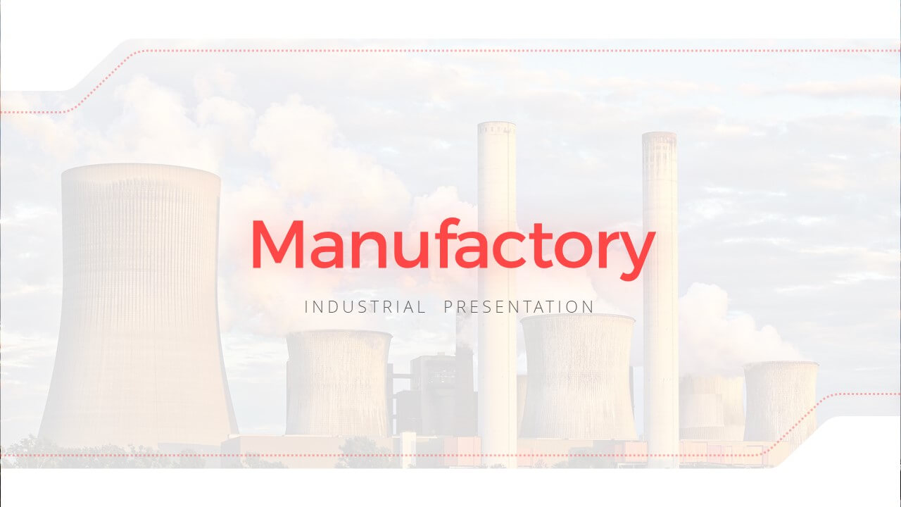 Manufactory Industry Powerpoint Template In Nuclear Powerpoint Template