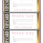 Mary Kay Gift Certificates – Please Email For The Full Pdf In Mary Kay Gift Certificate Template