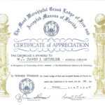 Masonic Certificate Template Free | Certificatetemplatefree In Life Membership Certificate Templates