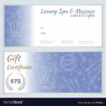 Massage Gift Voucher Template | Certificatetemplategift With Massage Gift Certificate Template Free Printable