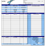Mechanic Shop Invoice | Scope Of Work Template | Auto In Pertaining To Job Card Template Mechanic