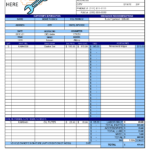 Mechanic Shop Invoice | Scope Of Work Template | Auto In Pertaining To Job Card Template Mechanic