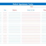 Medical Appointment Tracker | Printables | Tracker Free With Medical Appointment Card Template Free