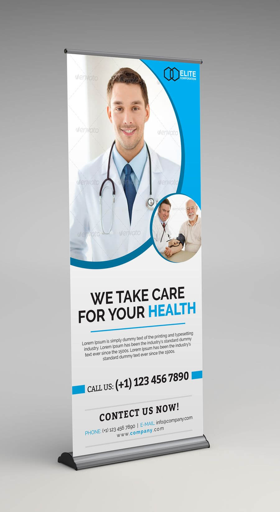 Medical Health Roll Up Banner Template. This Layout Is With Regard To Medical Banner Template
