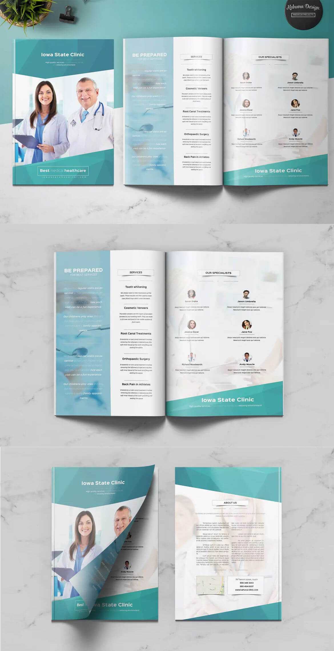 Medical Multipurpose Brochure Template Indesign Indd – A4 + Within Letter Size Brochure Template