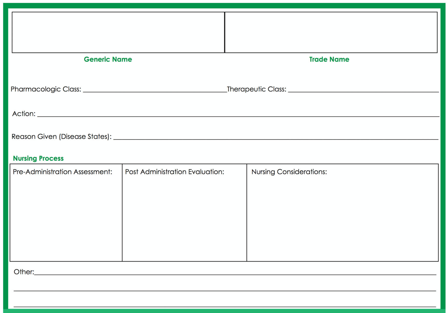 Medication Card Template Nursing Seven Disadvantages Of Pertaining To Med Cards Template