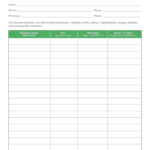 Medication List Form – Fill Online, Printable, Fillable For Blank Medication List Templates