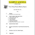 Meeting Agenda Template Free Brochure Templates Project Pertaining To Free Meeting Agenda Templates For Word