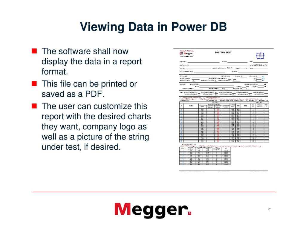 Megger Test Form Pdf With Regard To Megger Test Report Template