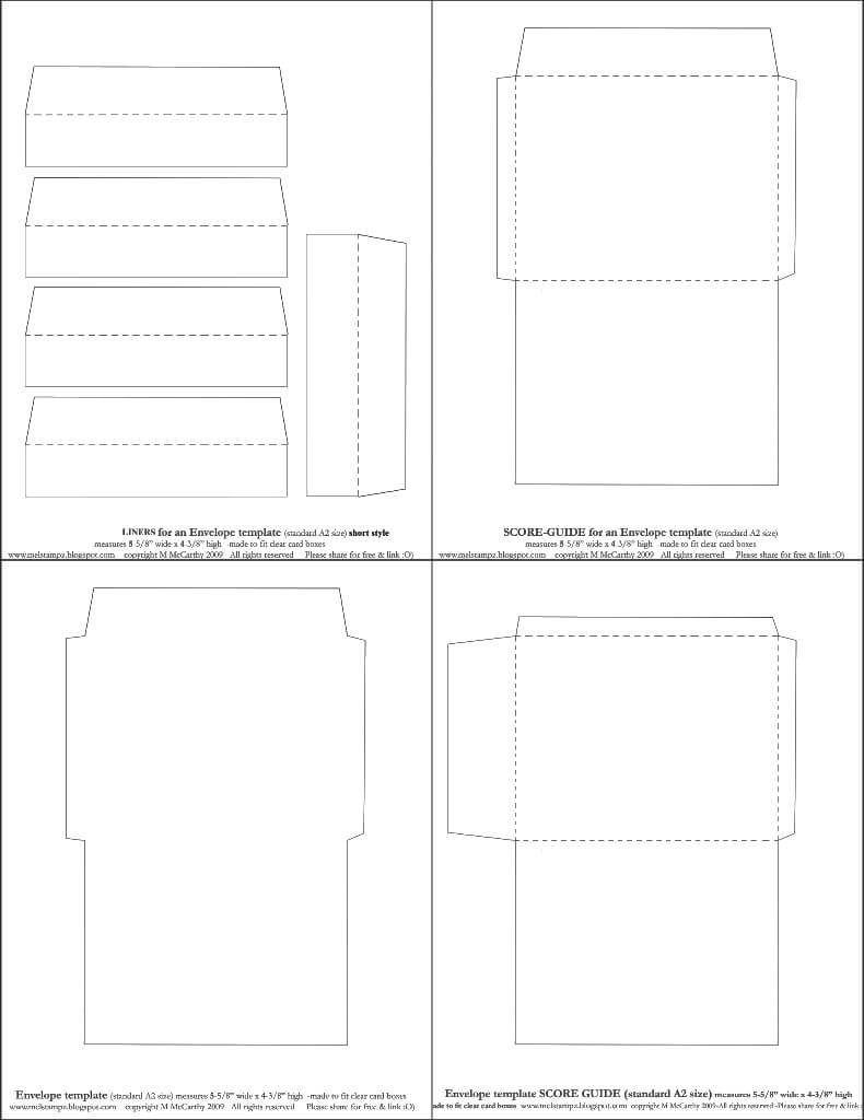 Mel Stampz: New Envelope Templates (Standard A2 Size) Two Regarding A2 Card Template