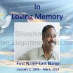 Memorial Slideshow Video Template | Elegant Memorials Throughout Funeral Powerpoint Templates