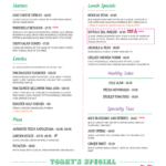 Menu Templates – Imenupro In Free Cafe Menu Templates For Word