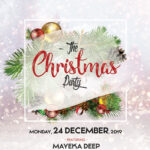 Merry Christmas Free Psd Flyer Template | Freebiedesign For Christmas Brochure Templates Free