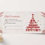 Merry Christmas Gift Certificate With Regard To Merry Christmas Gift Certificate Templates