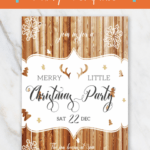 Merry Little Christmas Invitation Template | Christmas Pertaining To Free Christmas Invitation Templates For Word