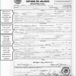 Mexican Birth Certificate Template Awe Inspiring 10 Best Of For Mexican Marriage Certificate Translation Template