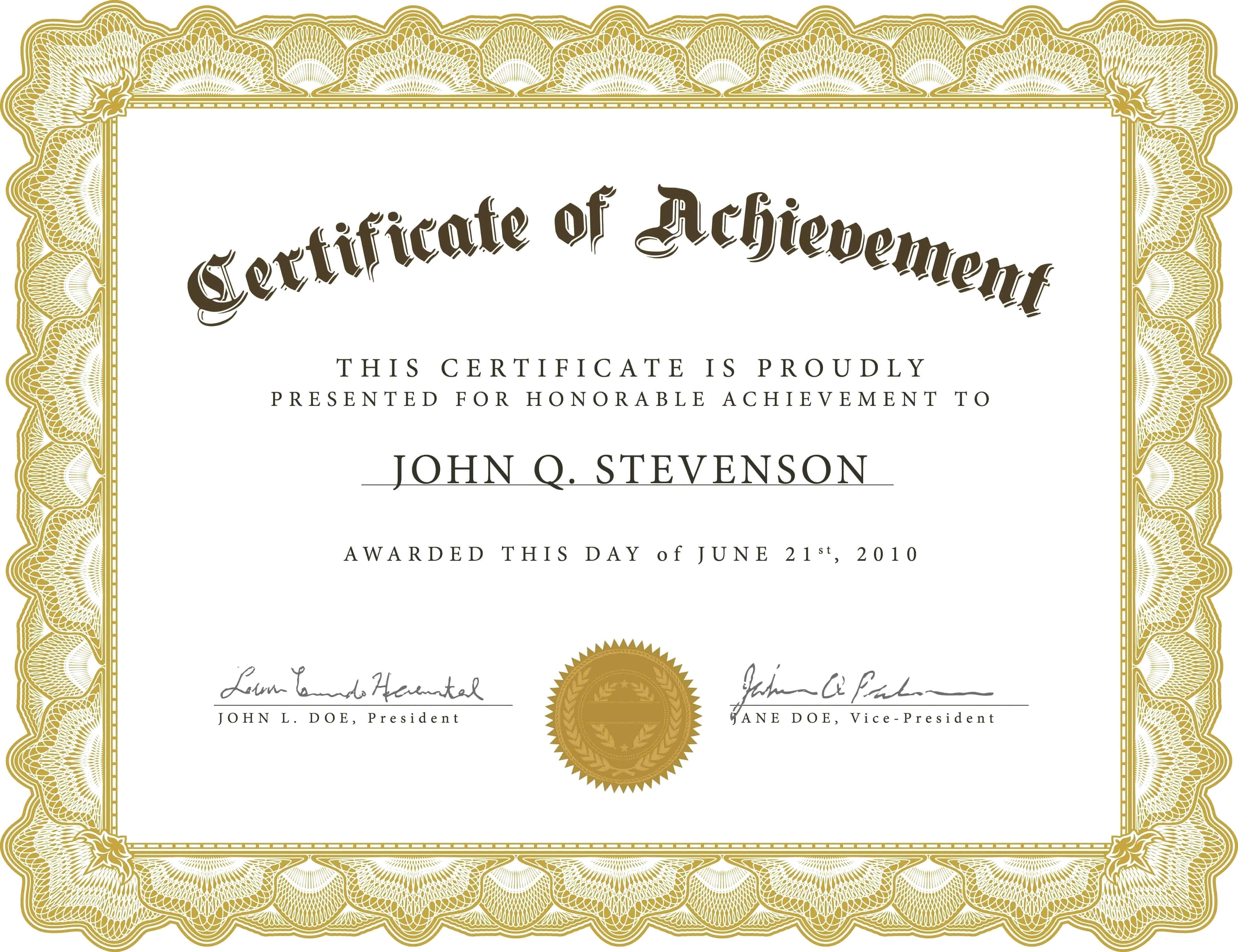 Microsoft Certificate Template Certificates Office Printable Throughout Microsoft Word Award Certificate Template