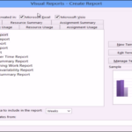 Microsoft Project 2013 Tutorial: Using Visual Reports inside Ms Project 2013 Report Templates