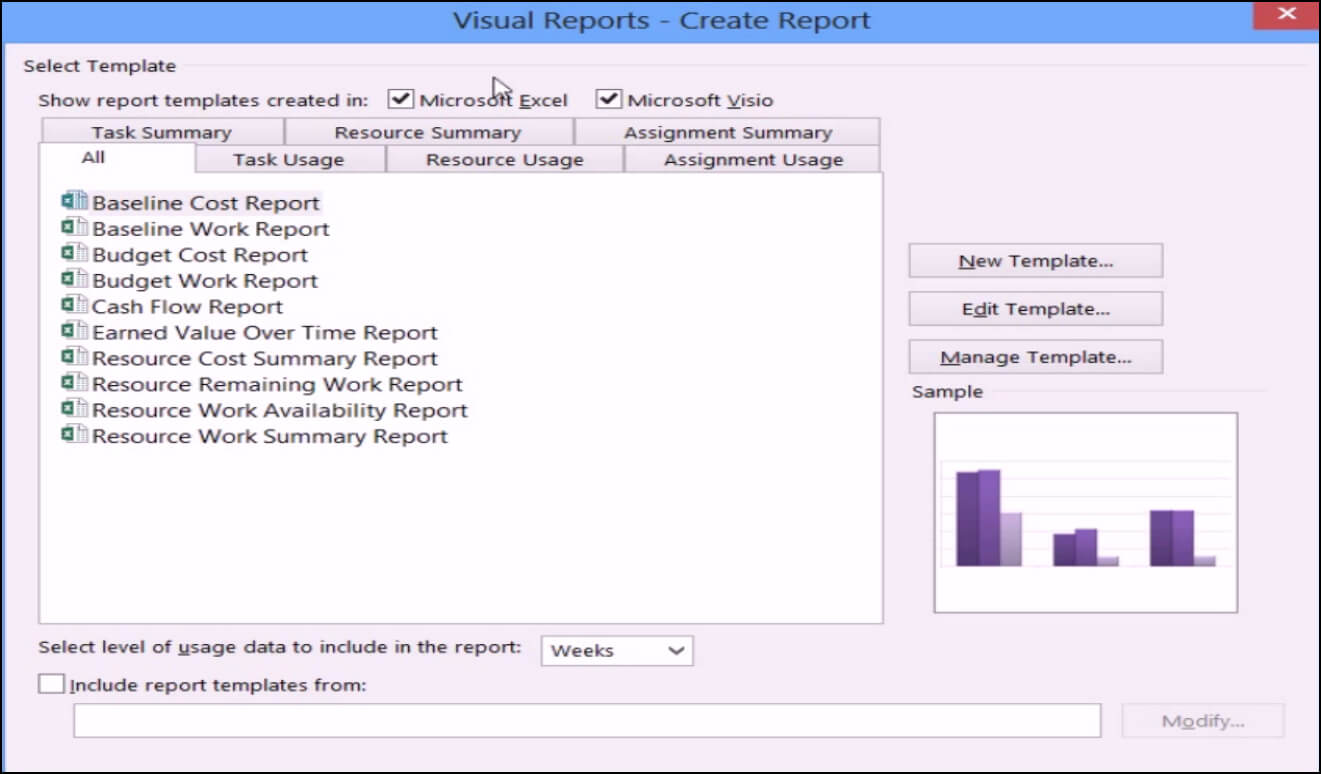 Microsoft Project 2013 Tutorial: Using Visual Reports Inside Ms Project 2013 Report Templates