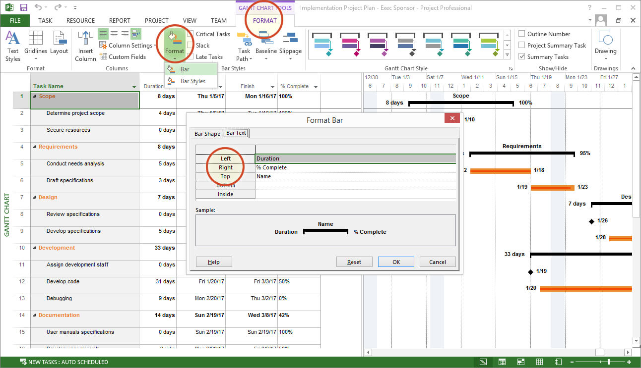 Microsoft Project Gantt Chart Tutorial + Template + Export Inside Ms Project 2013 Report Templates