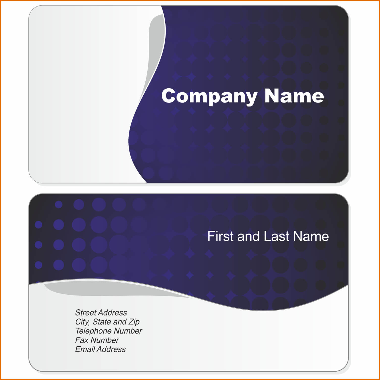 Microsoft Word Blank Business Card Templates Free For Sample With Regard To Business Card Template For Word 2007
