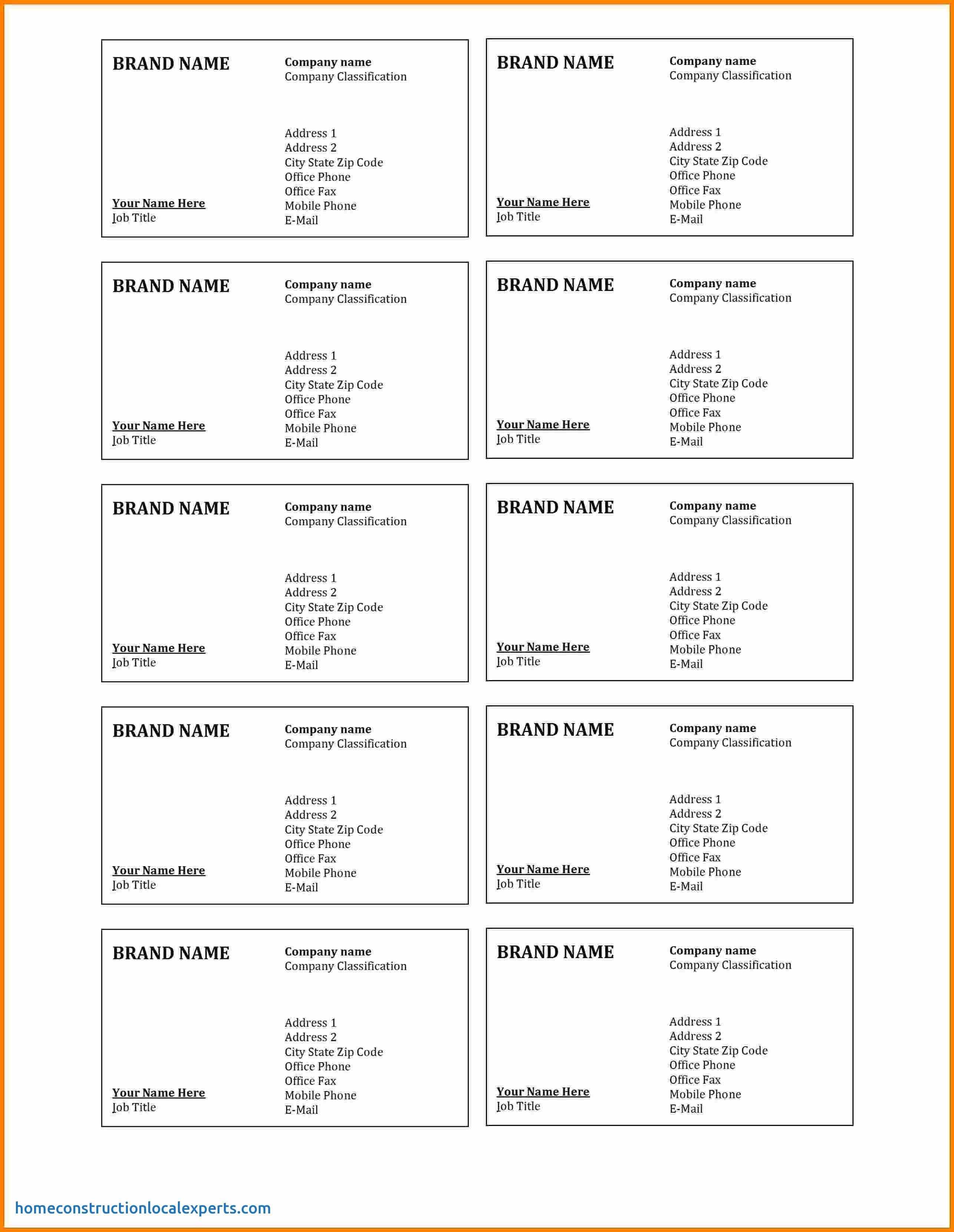 Microsoft Word Business Card Template Blank How To Make A With Blank Business Card Template Microsoft Word