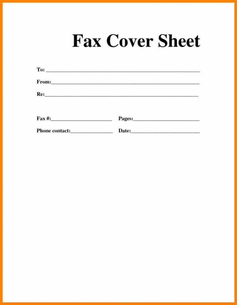 Microsoft Word Fax Cover Sheet | Fax Cover Sheet Template Regarding Fax Cover Sheet Template Word 2010