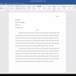 Microsoft Word: How To Set Up An Mla Format Essay (2017) For Mla Format Word Template