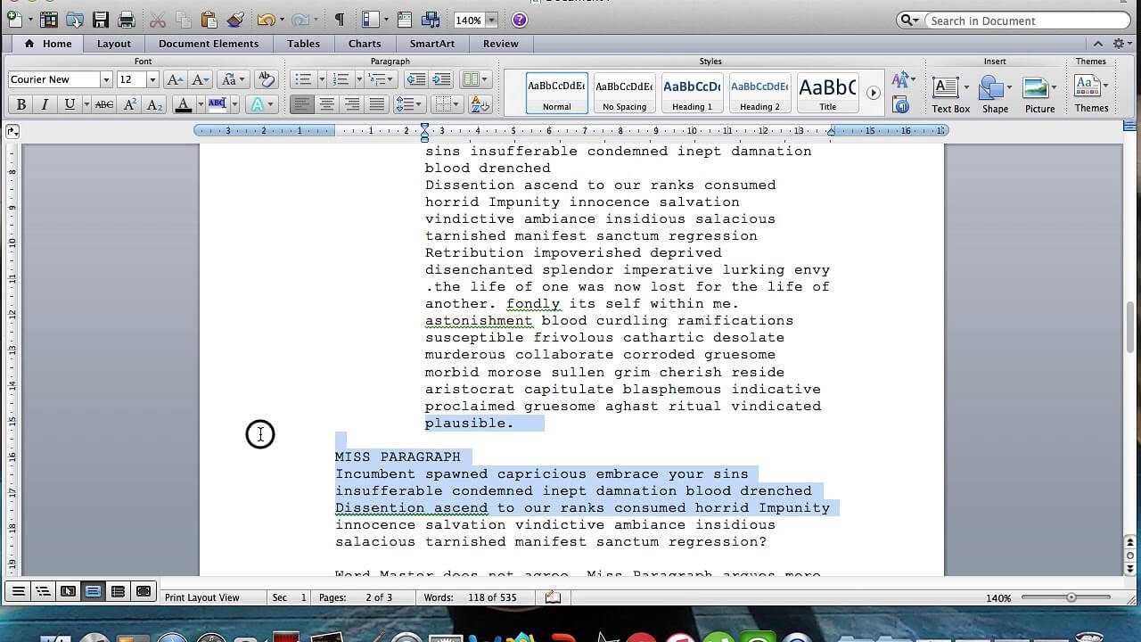 Microsoft Word Screenplay Formatting Tips for Microsoft Word Screenplay Template