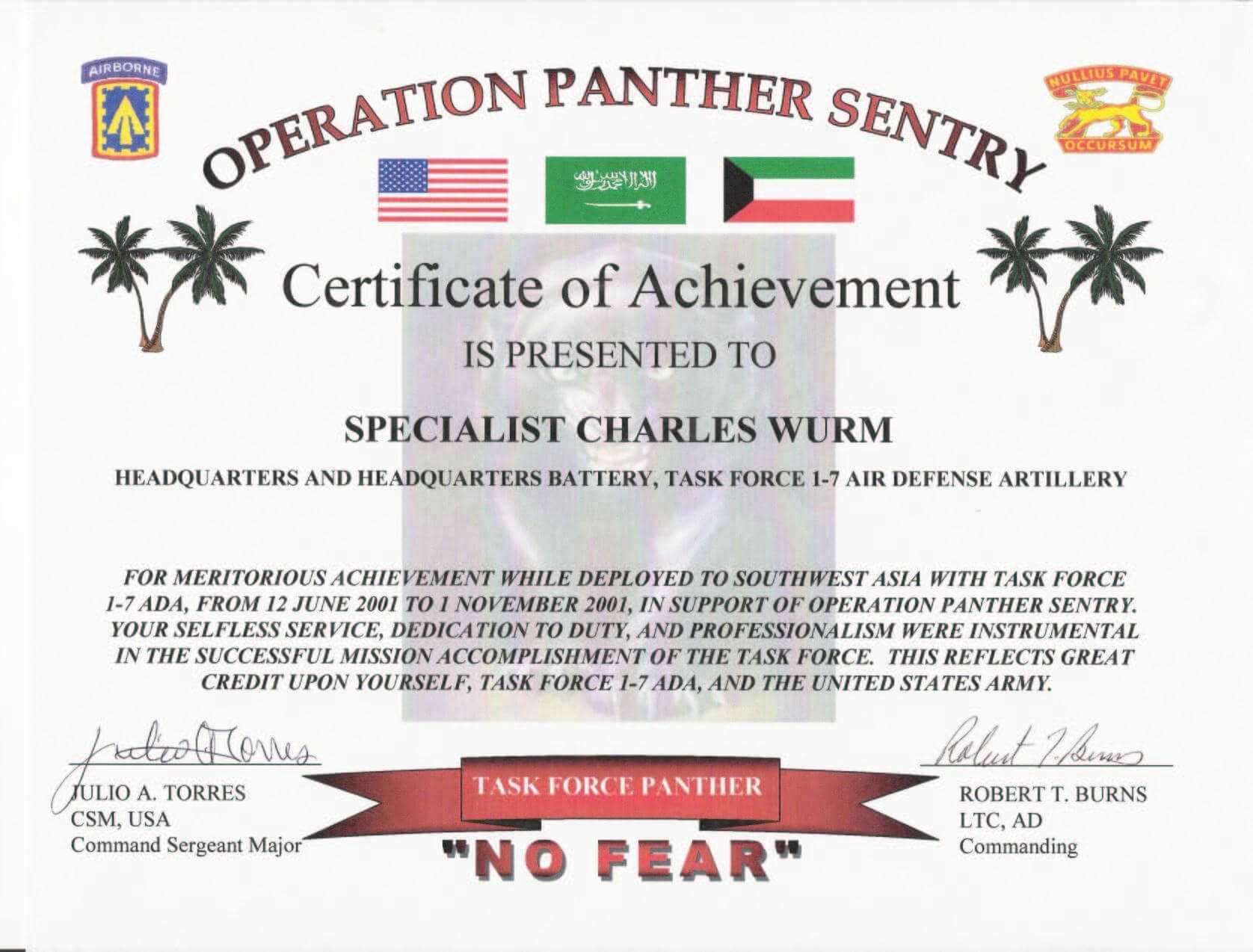 Military Certificate Of Appreciation Template – Top Image Intended For Army Certificate Of Appreciation Template