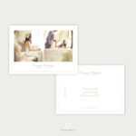 Minimal Thank You Card Template For Wedding Photographers – Champagne  Collection – The Flying Muse Within Template For Wedding Thank You Cards