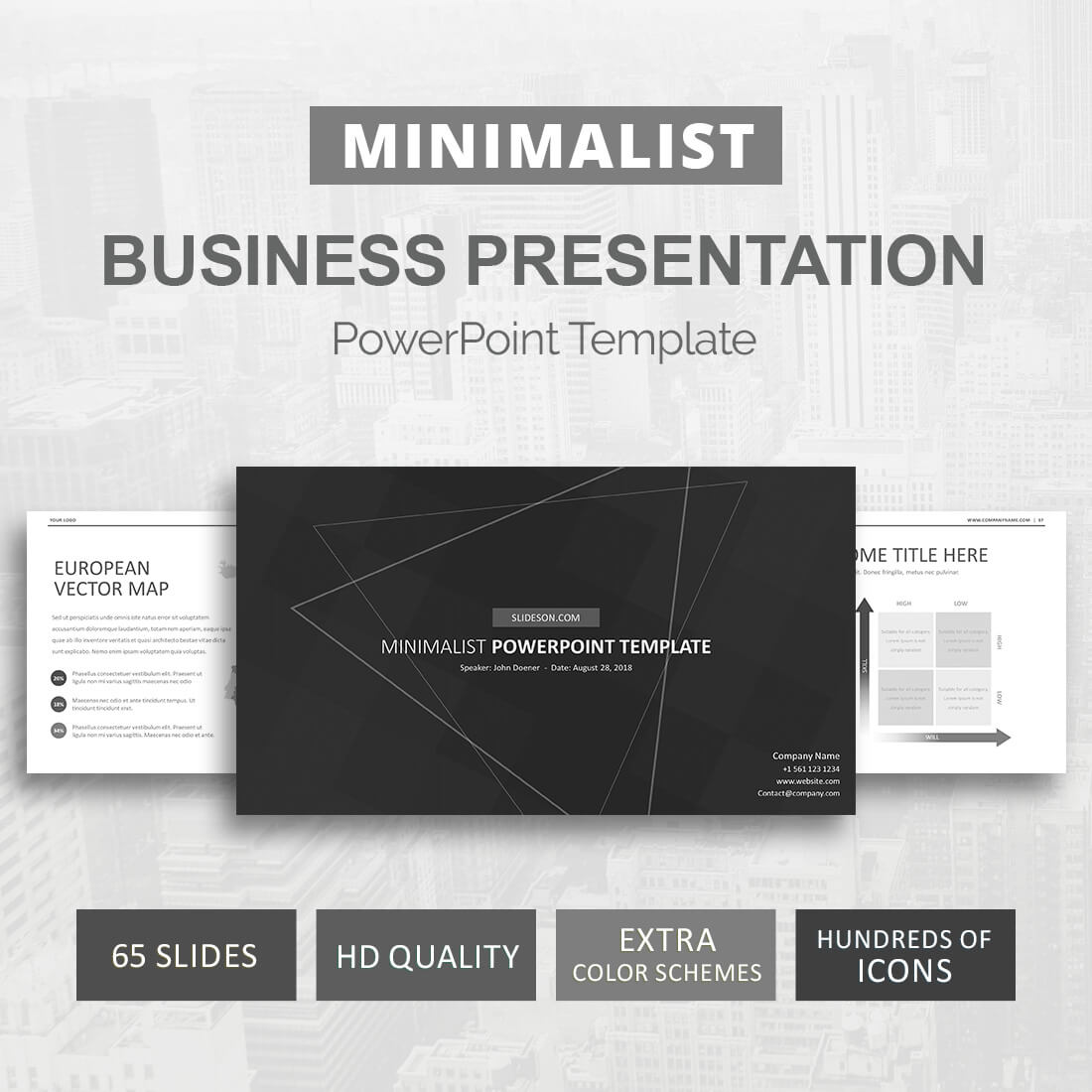 Minimalist Powerpoint Template With Regard To Save The Date Powerpoint Template