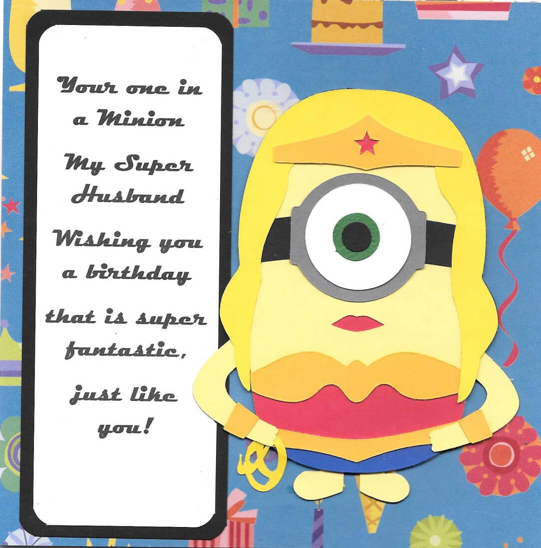 Minion Birthday Card Template A Diy Verses Envelopes With Pertaining To Minion Card Template