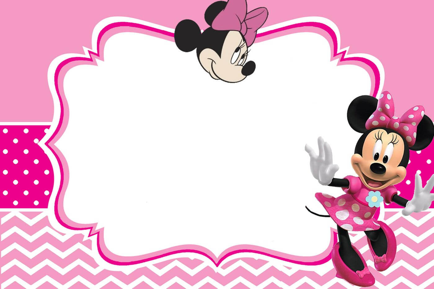 Minnie Mouse Invitation Card Design | Jmj In 2019 | Mickey Pertaining To Minnie Mouse Card Templates