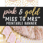 Miss To Mrs Banner – Free Printable | {The Best Of Six With Free Bridal Shower Banner Template