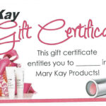 Mk Gift Certificate … | My Mk In 2019… In Mary Kay Gift Certificate Template