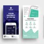 Mobile App Dl Card Template – Psd, Ai & Vector – Brandpacks For Dl Card Template