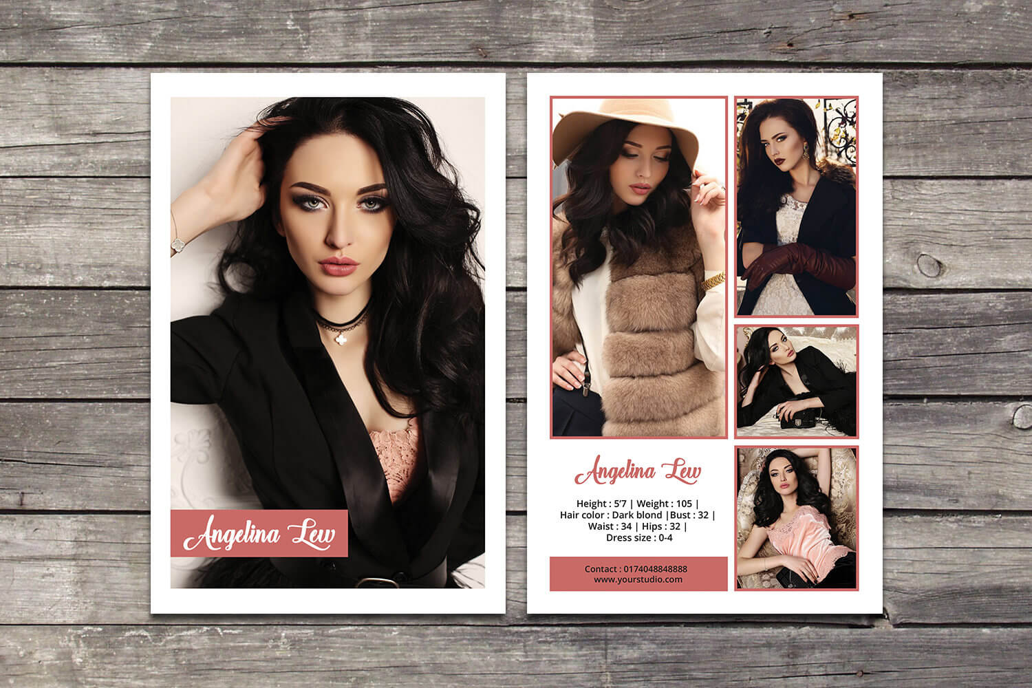 Modeling Comp Card Template | Model Agency Zed Card | Photoshop, Elements &  Ms Word Template | Instant Download | Mc 30 Intended For Zed Card Template