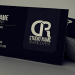 Modern Black Business Card + Psd — Photoshop Tutorial Pertaining To Visiting Card Templates For Photoshop