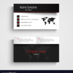 Modern Black White Business Card Template Intended For Black And White Business Cards Templates Free