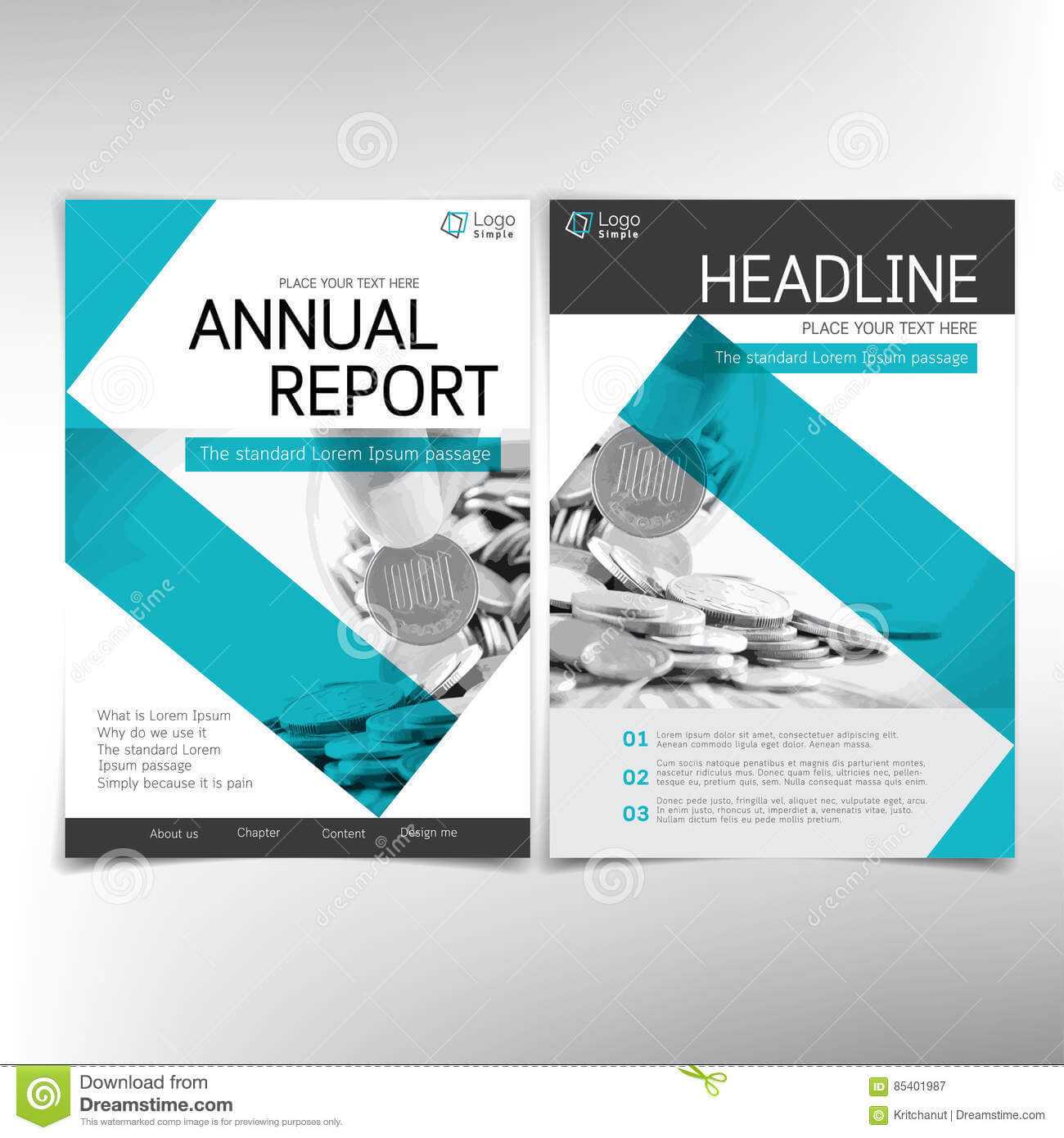 Modern Business And Financial Cover Page, Vector Template Throughout Cover Page For Annual Report Template