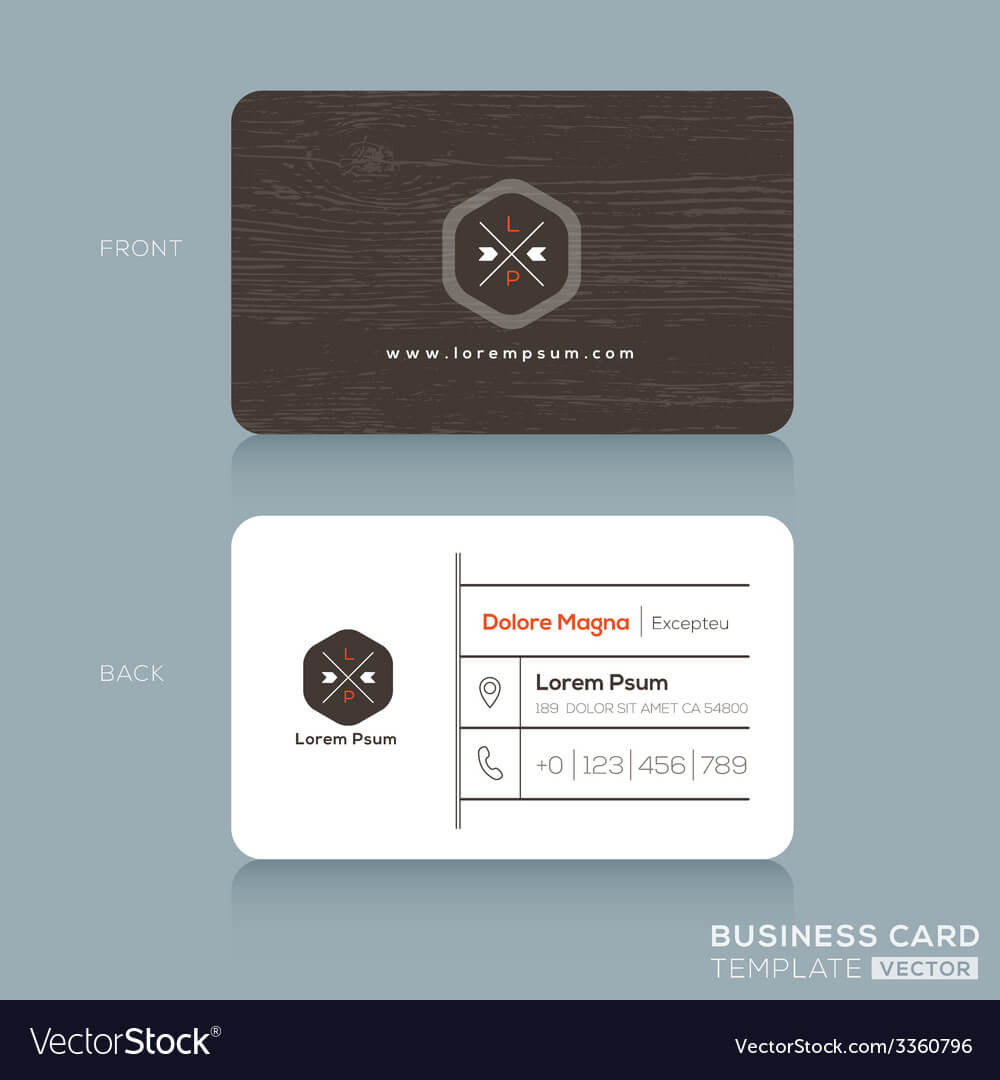 Modern Business Card Design Template Intended For Modern Business Card Design Templates