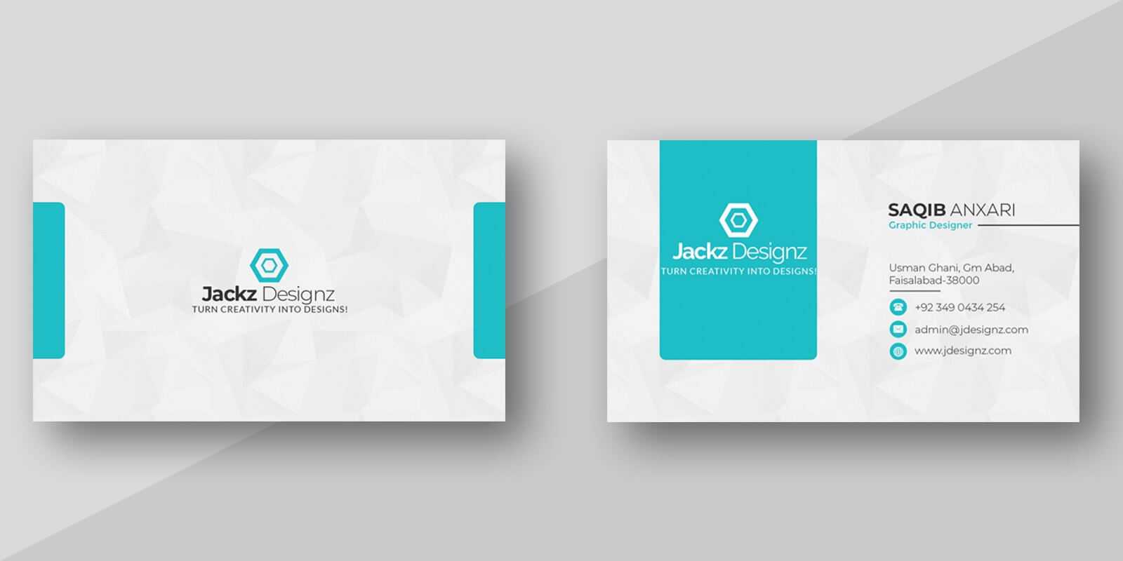 Modern Business Card Template Inside Buisness Card Template