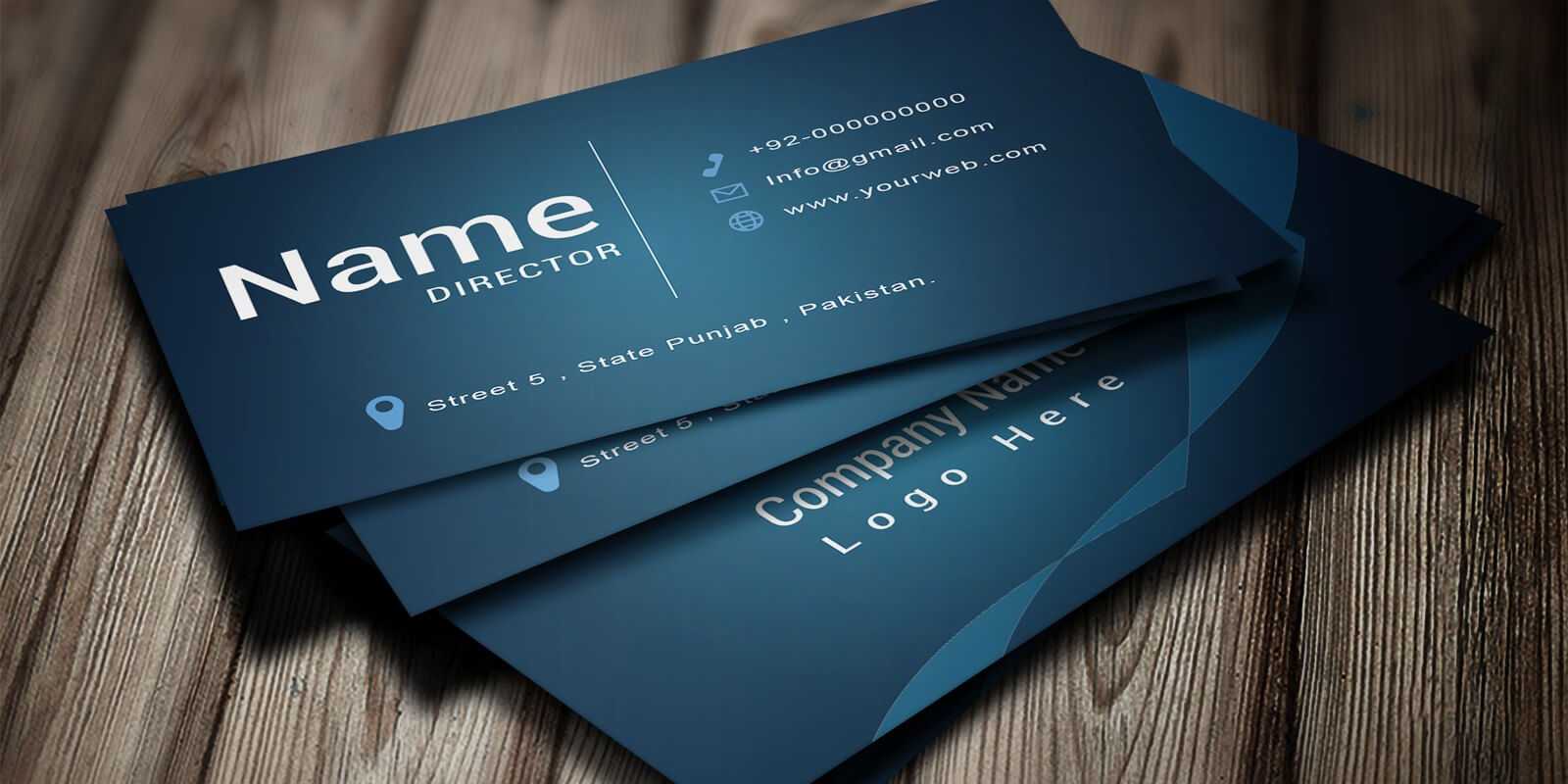 Modern Business Card Template Intended For Company Business Cards Templates