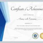 Modern Certificate Template For Achievement, Appreciation, Participation.. With Certification Of Participation Free Template