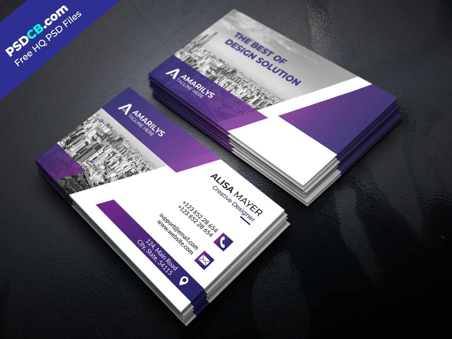 Modern Creative Business Card Template Design – Psdcb Throughout Web Design Business Cards Templates
