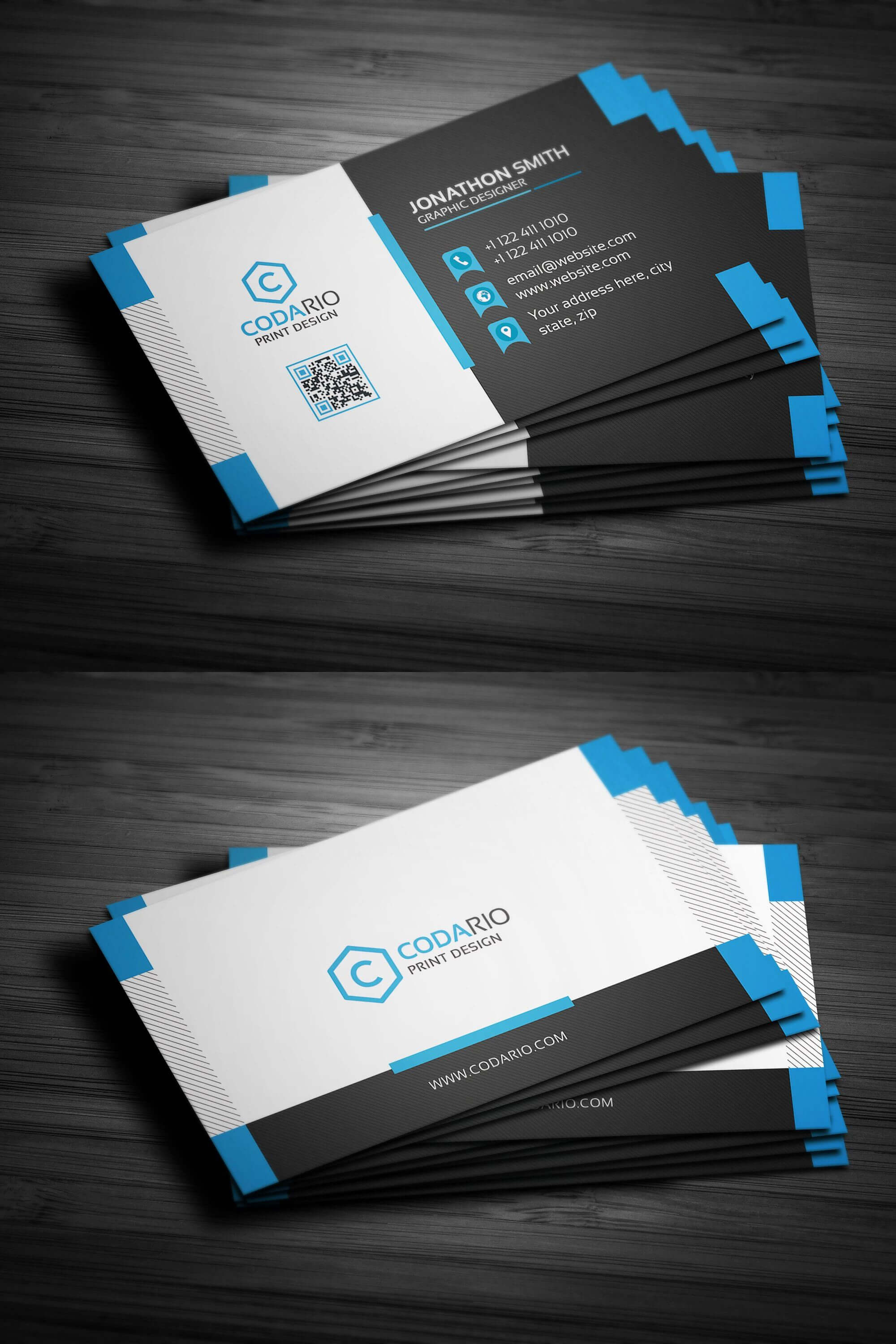 Modern Creative Business Card Template Psd | Business Card For Creative Business Card Templates Psd
