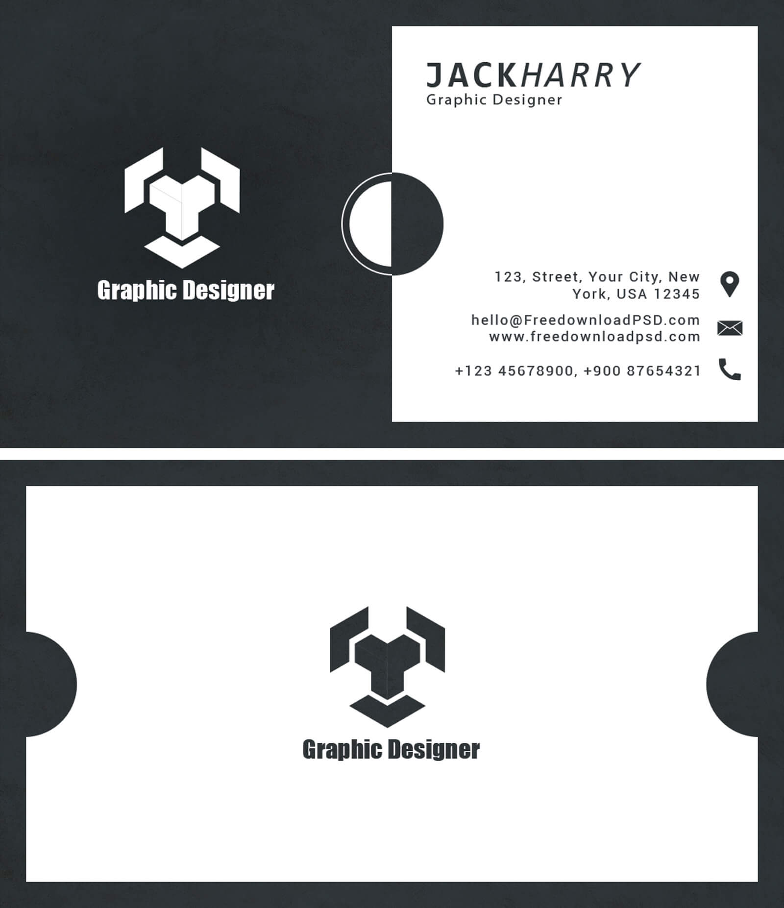 Modern Graphic Designer Business Card Psd Template Pertaining To Business Card Maker Template
