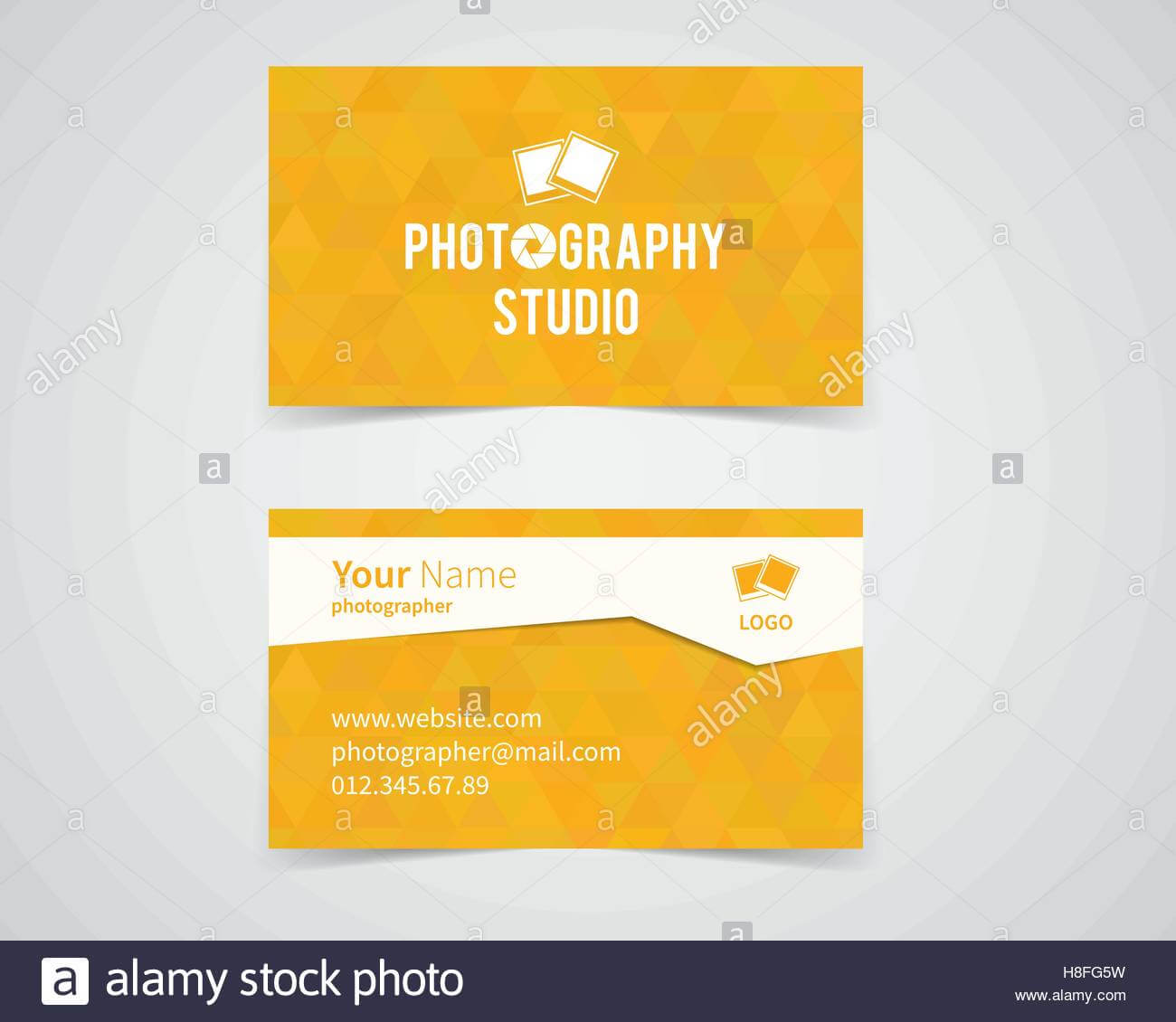 Modern Light Business Card Template For Photography Studio Within Photographer Id Card Template